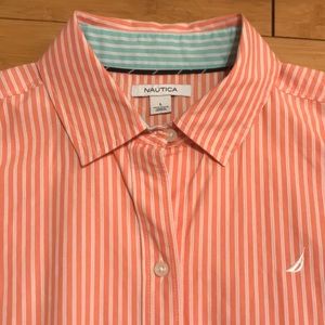 Nautica Sleeveless button down blouse Size L EUC